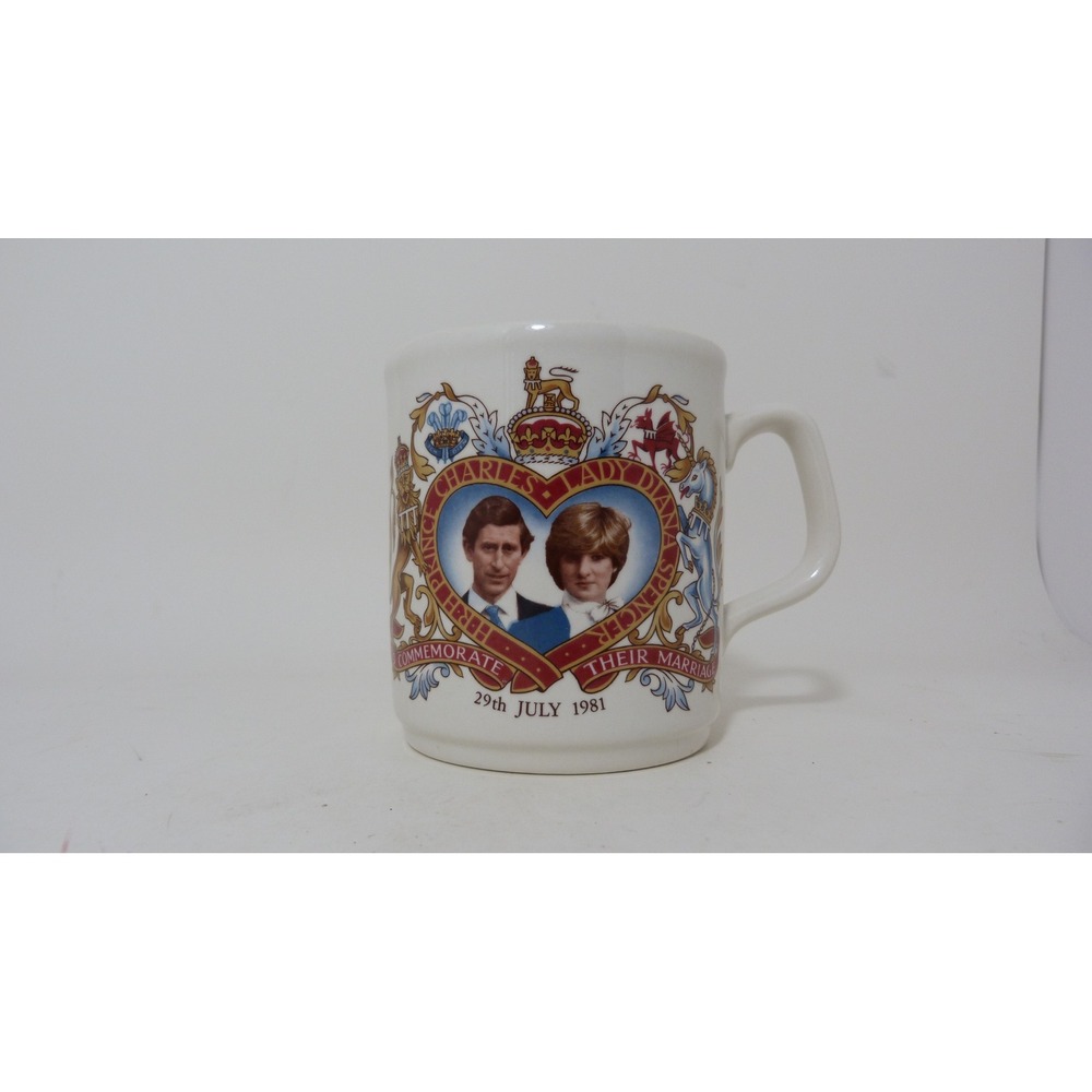 Grindley of Stoke Prince Charles Lady Diana 1981 Royal Wedding Commemorative Mug
